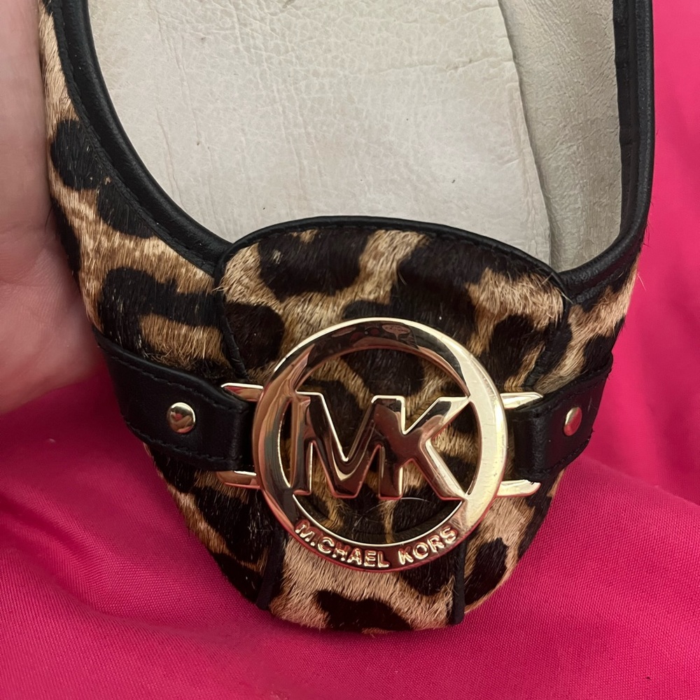 Michael Kors animal print ballet flats. Very gently used.
